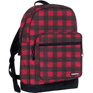  Yak Pak   Deluxe Student Bag   Red Buffalo Check   6707 