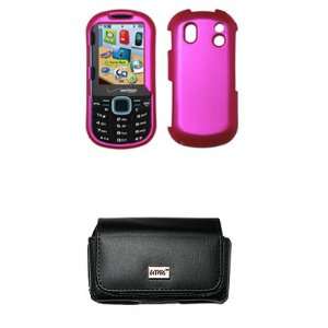  Hot Pink Rubberized Case Cover Snap On Cell Phone 