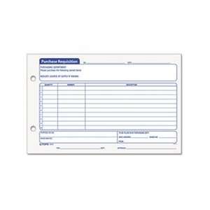  Purchasing Requisition Pad, 5 1/2 x 8 1/2, 100/Pad, 2/Pack 