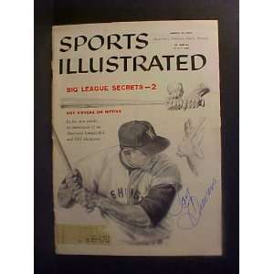 Roy Sievers Washington Senators Autographed March 31, 1958 Sports 