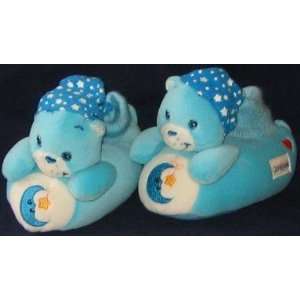  Care Bear Slippers Soft Plush Shoes Blue Bedtime Bear Kids 