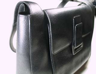 DELVAUX BLACK LEATHER HANDBAG  