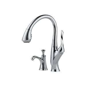  Brizo Belo Chrome Kitchen Pull Down Faucet with Soap 