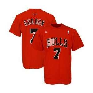  adidas Chicago Bulls #7 Ben Gordon Red Net T shirt Sports 