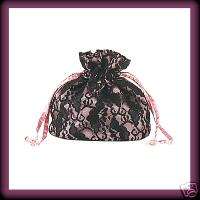 DEMONIA/PLEASER~Gothic Victorian Lace Purse/Pouch~PINK  