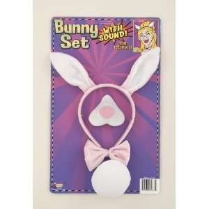  Bunny Rabbit Animal Nose Ears Tail Bow Tie Costume Kit 