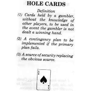  Pamplet HOLE CARDS, EDWENE GAINES and BERT CARSON 