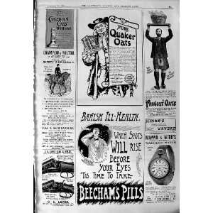  1901 Advertisement Quaker Oats Beechams Pills Canadian 