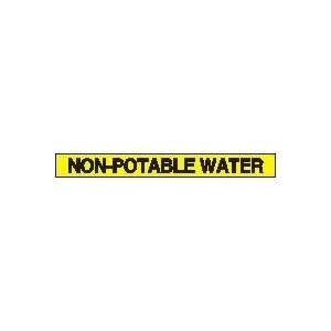  Labels NON POTABLE WATER Adhesive Vinyl   5 pack 1 x 9 