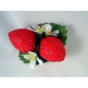  Strawberry Flower Hair Clip 