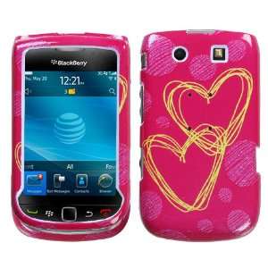   Hearts (Sparkle) Phone Protector Cover for RIM BlackBerry 9800 (Torch