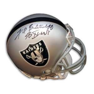 Autographed Fred Biletnikoff Oakland Raiders Mini Helmet Inscribed Sb 