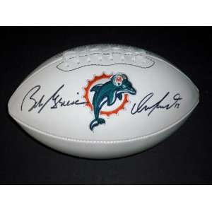 Dan Marino Autographed Ball   & Bob Griese Logo   Autographed 