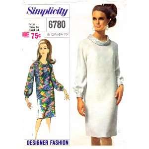  Simplicity 6780 Sewing Pattern Misses Dress Size 14 Bust 