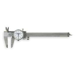 Westward 4KU74 Dial Caliper, 0 6 In, 1 5/8 In Jaw  