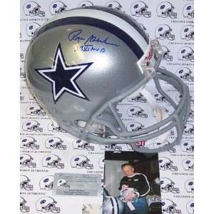 Roger Staubach Autographed/Hand Signed Dallas Cowboys Full Size Deluxe 