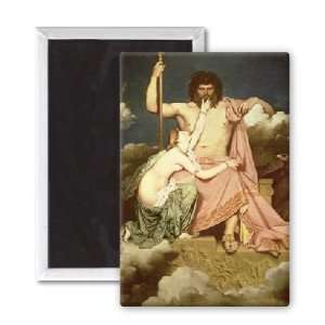  Jupiter and Thetis, 1811 (oil on canvas) by   3x2 inch 