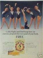 1979 Cathy Rigby(Olympic)Gymnast Dial Soap & Danskin AD  