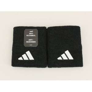  Adidas Tennis Wristbands, Set of 2, Black Sports 