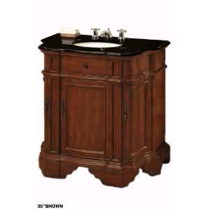Covington Sink Cabinet 50w Black Marble Antique Cherry  