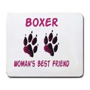 BOXER WOMANS BEST FRIEND Mousepad