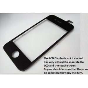 Black Touch Screen Digitizer Front Glass Faceplate Lens Part Panel Pad 