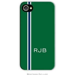  Hard Phone Cases   Racing Stripe Hunter & Navy Cell 