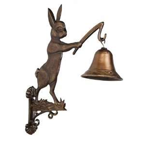    Large Iron Rabbit Welcome Bell ~ Dinner Bell