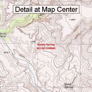  USGS Topographic Quadrangle Map   Bonita Spring, Arizona 
