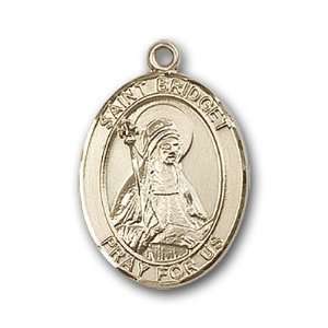  12K Gold Filled St. Bridget of Sweden Medal Jewelry