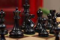 House of Staunton Reykjavik Chess Set   3.75 Ebonized  