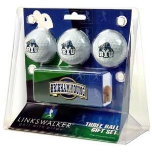  Brigham Young Cougars NCAA 3 Golf Ball Gift Pack w/ Hat 