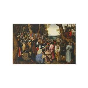  Saint John The Baptist Preaching by Pieter Brueghel. size 