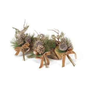   of 12 Natures Glow Artificial Bell and Pine Cone Christmas Picks 13