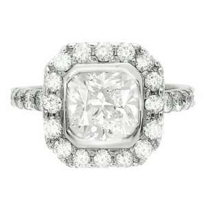   Engagement Ringin 18k Gold 1.00 Carat GIA Certified Center Diamond