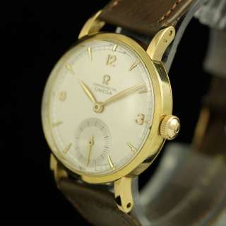   OMEGA 30T2 RG CHRONOMETER 18K SOLID YELLOW GOLD MENS WATCH  