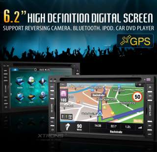 TD602G XTRONS 6.2 HD DIGITAL TOUCHSCREEN CAR DVD PLAYER GPS IPOD 