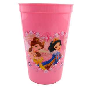 Disney Princess Pink Plastic Drinking Cup  