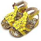 PU Leather Toddler Baby Girl Princess Sandals flower Shoes Size：US 3 