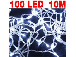   100 LED White Xmas Party String Fairy Light indoor/outdoor,Length 10M