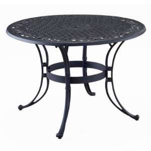  Home Styles Biscayne 42 in. Black Outdoor Patio Dining 