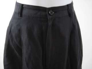 DKNY Black Silk High Waist Dress Shorts Sz 10  