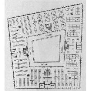  Floor plan of the Tryon Market of Havana,Cuba,Arthur E 
