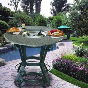  Solano Bar Height   Brown   Grill Table   Pebble Granite 
