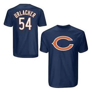 Chicago Bears Brian Urlacher Name and Number T Shirt  