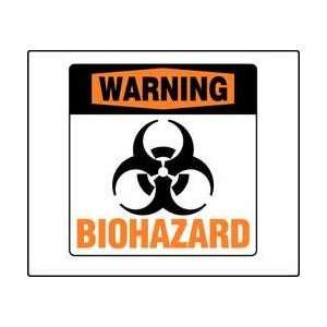  Safety Sign,warning Biohazard L   ZING 