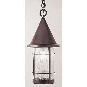   Copper Valencia Craftsman / Mission Single Light Pendant from the Vale