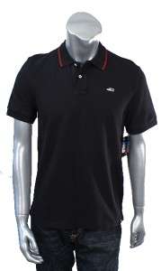 Nike Mens Athletic Training Polo Shirt Black w/ Red Trim Sz S, M, L 