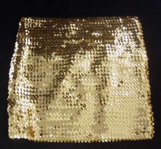 Stretch Sequin Mini Skirt or Tube Top Gold, Black, or Silver O/S 