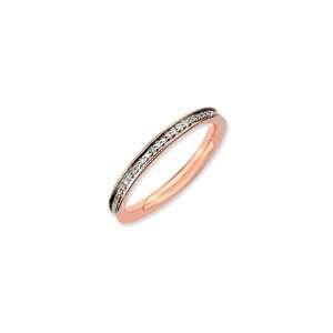  Rose Gold Vermeil Stackable Expressions Diamond Band 